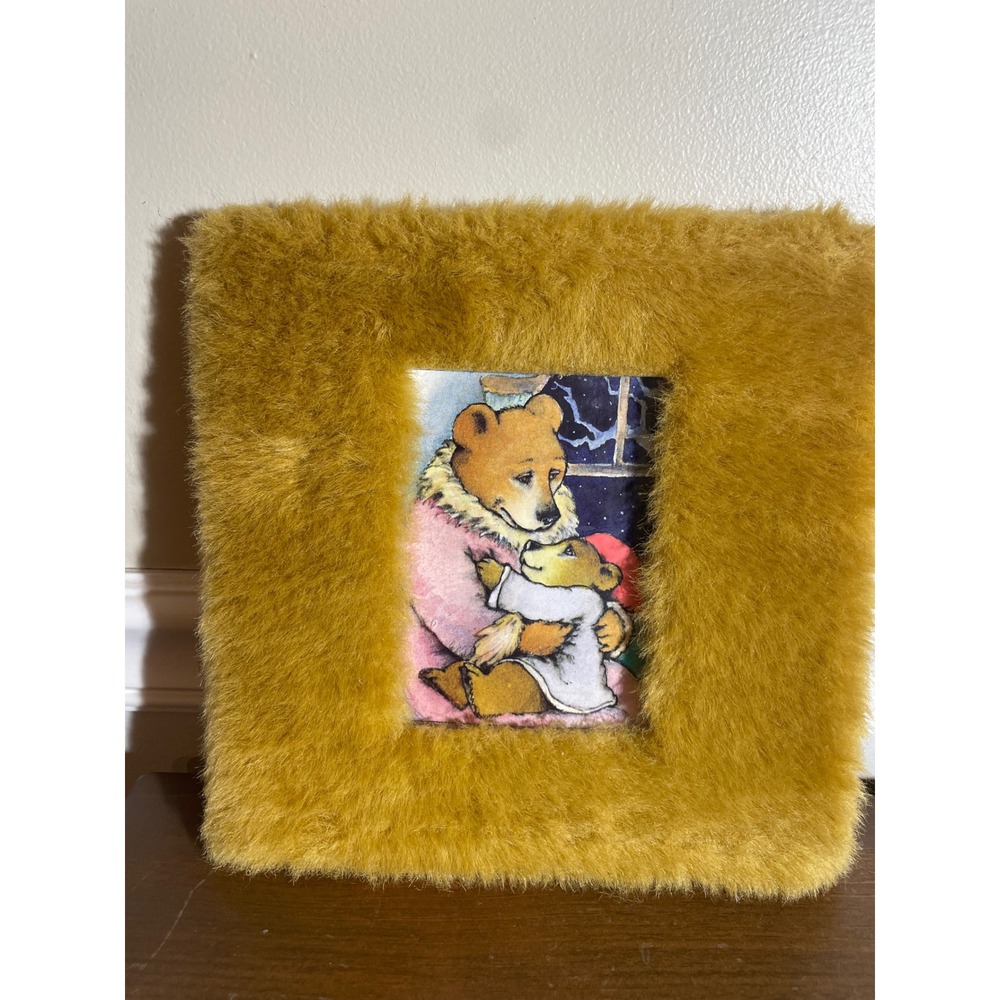 Vintage 1996 The Furry Bedtime Book Lovey Bear Scholastic David McPhail Yellow
